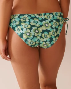 Sale Recycled Fibers Cross-Tie Bikini Bottom A Splashing Escape|Eco-conscious Swimwear