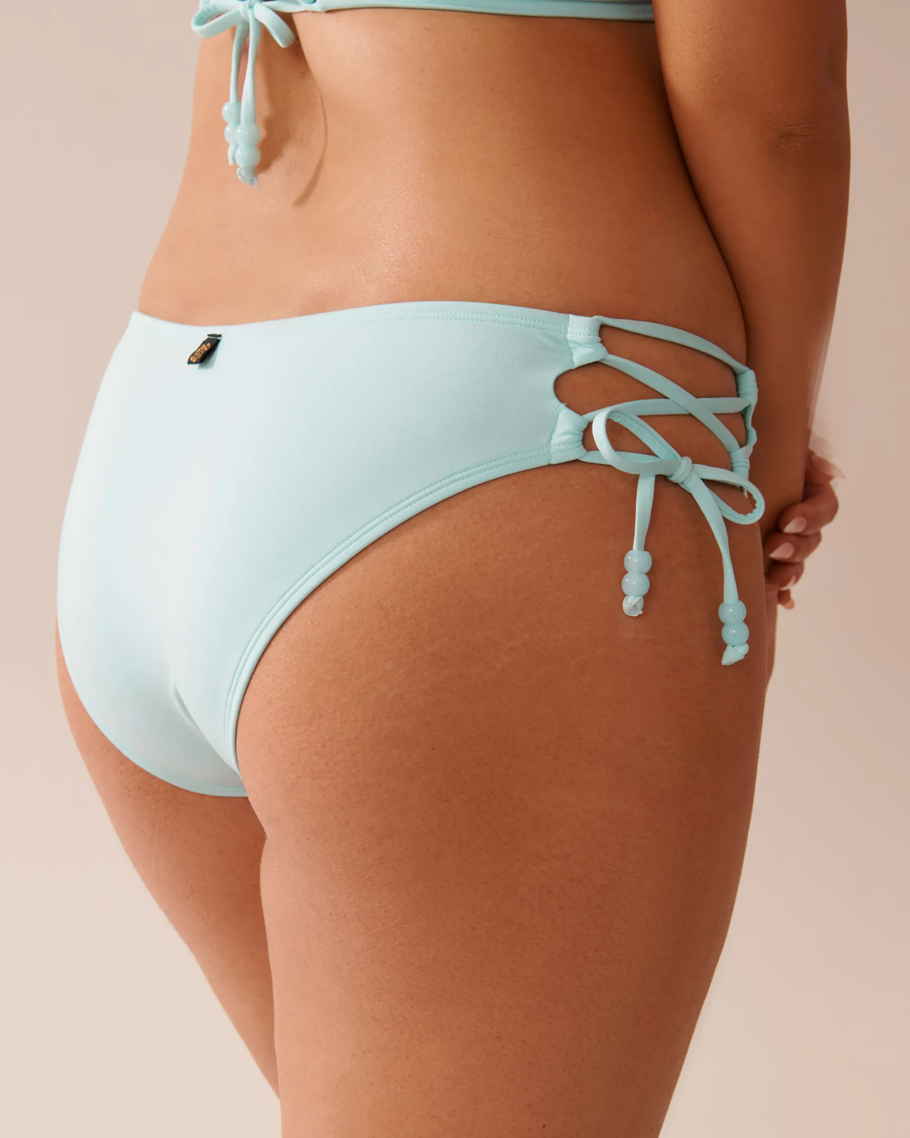 Best Recycled Fibers Cross-Tie Brazilian Bikini Bottom A Splashing Escape|Eco-conscious Swimwear