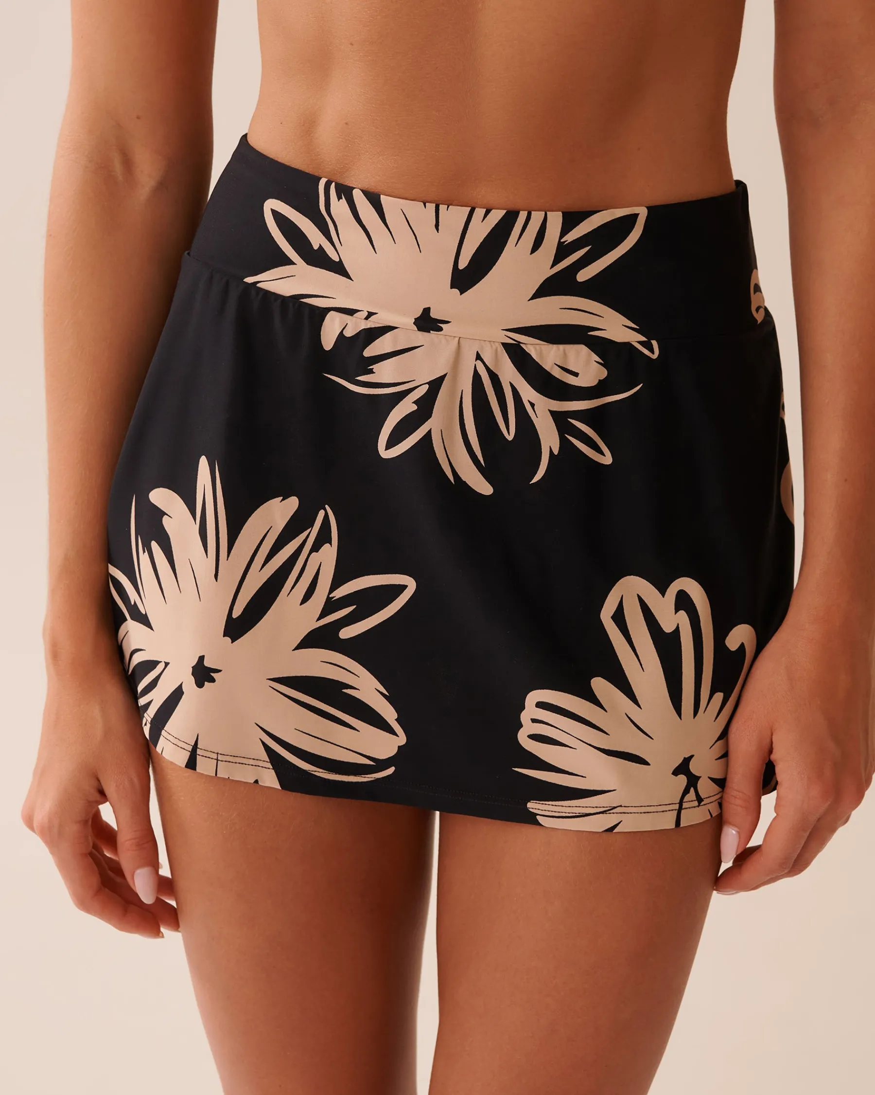 Online High Waist Skirt Bikini Bottom On Neutral Ground|Bottoms