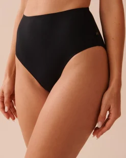 Hot Light Control High Waist Bikini Bottom Always So Chic|Black Swimwear