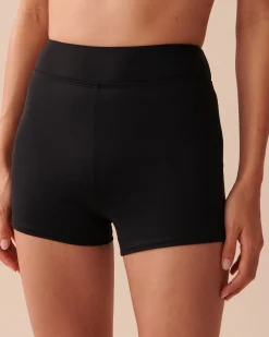 Sale Mid-rise Boyleg Bikini Bottom Always So Chic|Black Swimwear