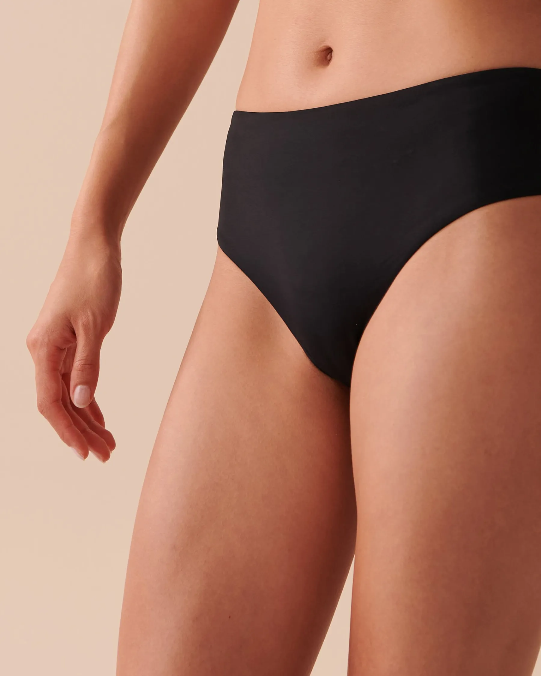 Outlet Mid-rise Cheeky Bikini Bottom Always So Chic|Black Swimwear