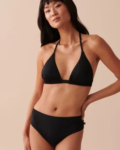 Outlet Mid-rise Cheeky Bikini Bottom Always So Chic|Black Swimwear