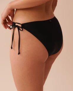 Best Side Tie Brazilian Bikini Bottom Always So Chic|Black Swimwear