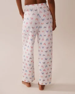 New Chicken Print Super Soft Pajama Pants The Peachy Dream Collection|Bottoms