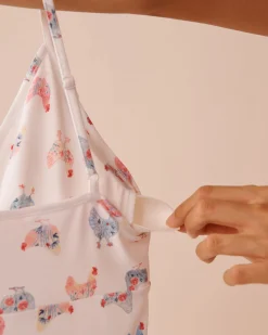 Sale Chicken Print Super Soft Nightie The Peachy Dream Collection|Nightshirts