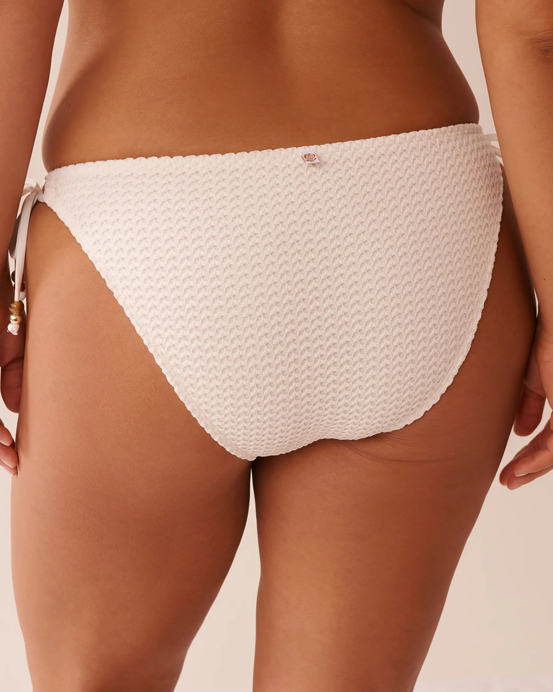 Outlet Crochet Side Tie Brazilian Bikini Bottom Texture Play|On Neutral Ground