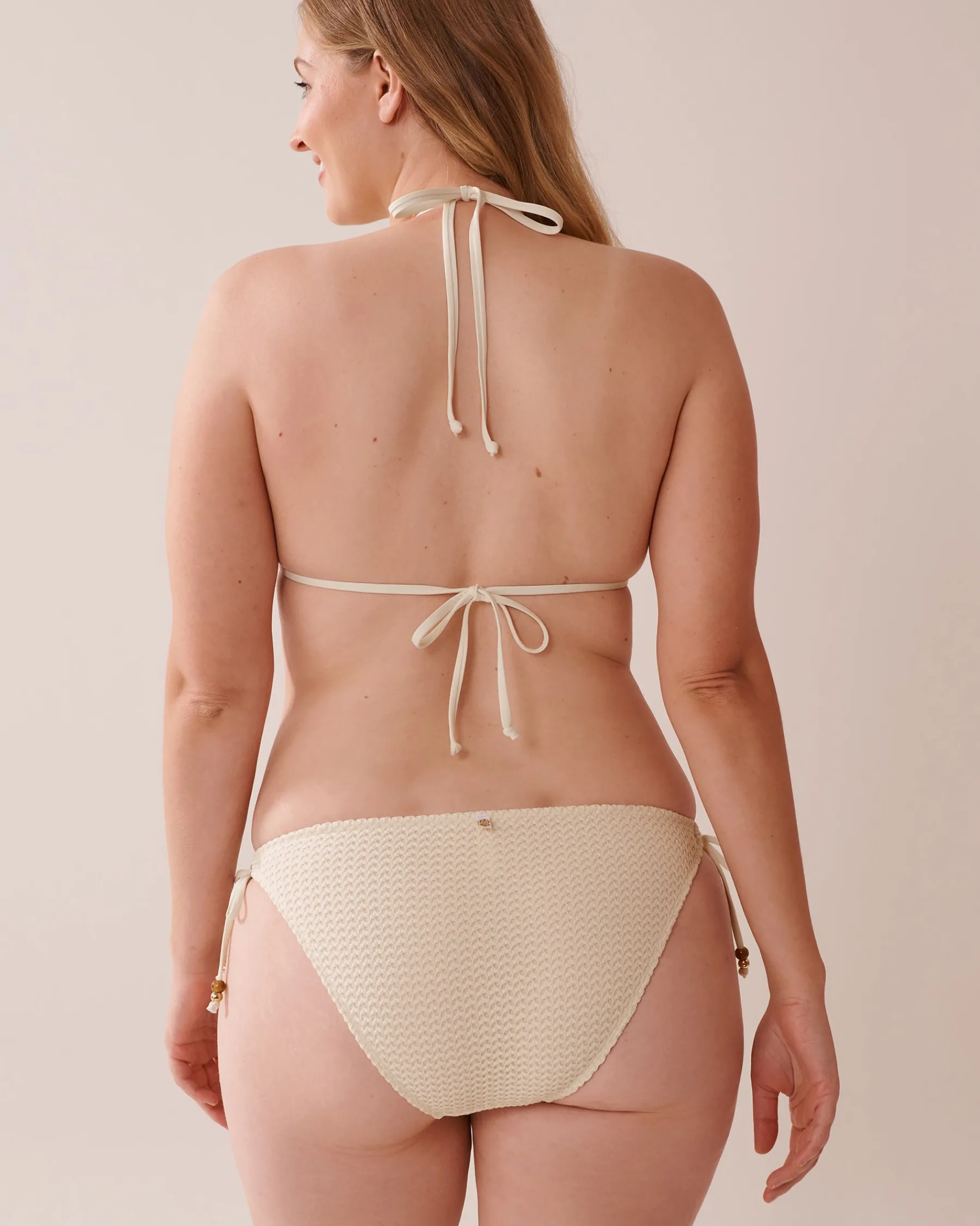 Best Crochet Triangle Bikini Top Texture Play|On Neutral Ground