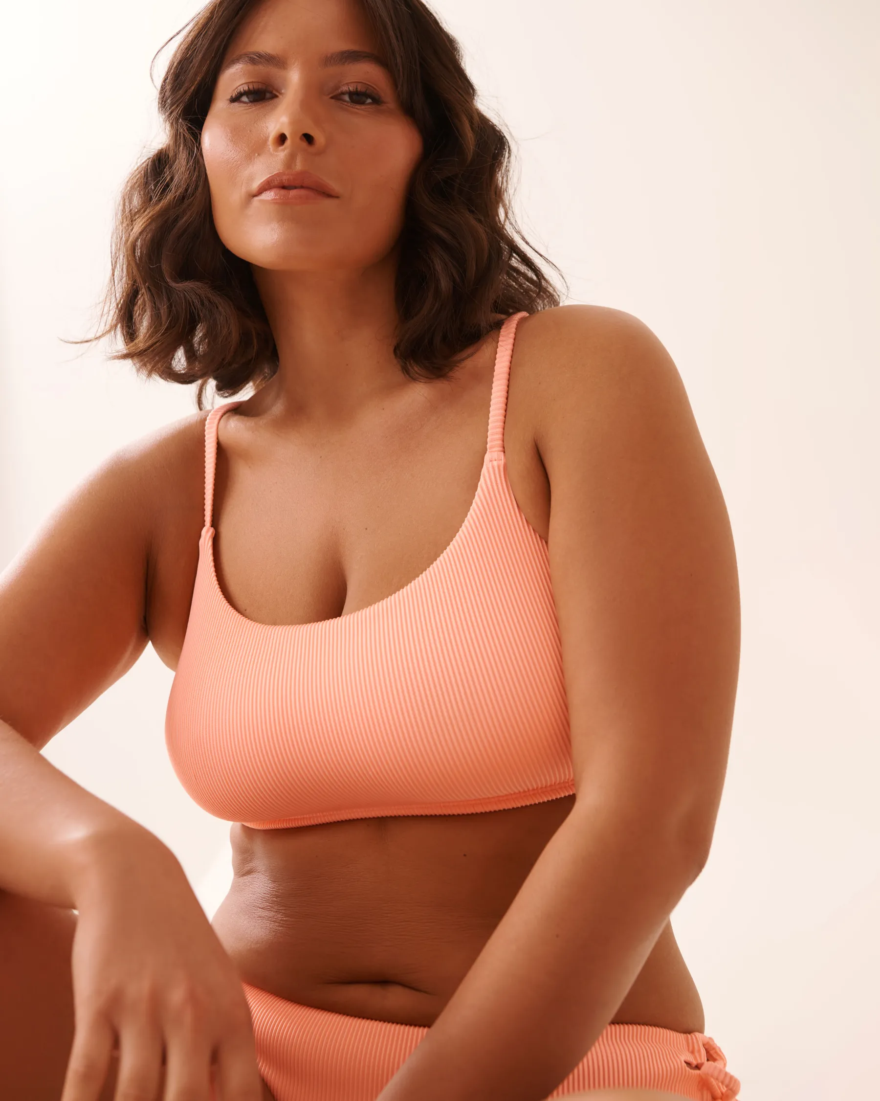 New Ribbed Bralette Bikini Top Texture Play|Summer Romance