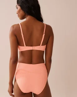 Outlet Ribbed U-Wire Bandeau Bikini Top Summer Romance|Tops