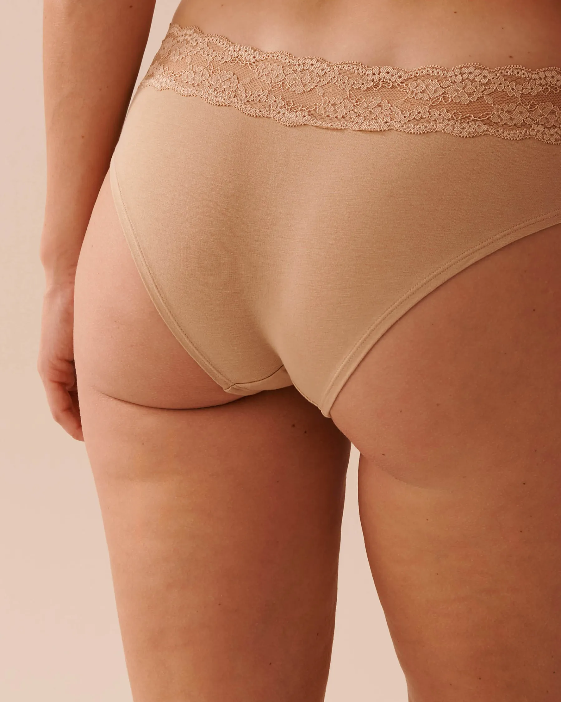 Discount Cotton and Lace Band Cheeky Panty Cotton Panties|Cheeky