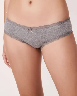 Cotton and Lace Trim Cheeky Panty Cotton Panties|Cheeky