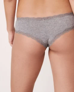 Cotton and Lace Trim Cheeky Panty Cotton Panties|Cheeky