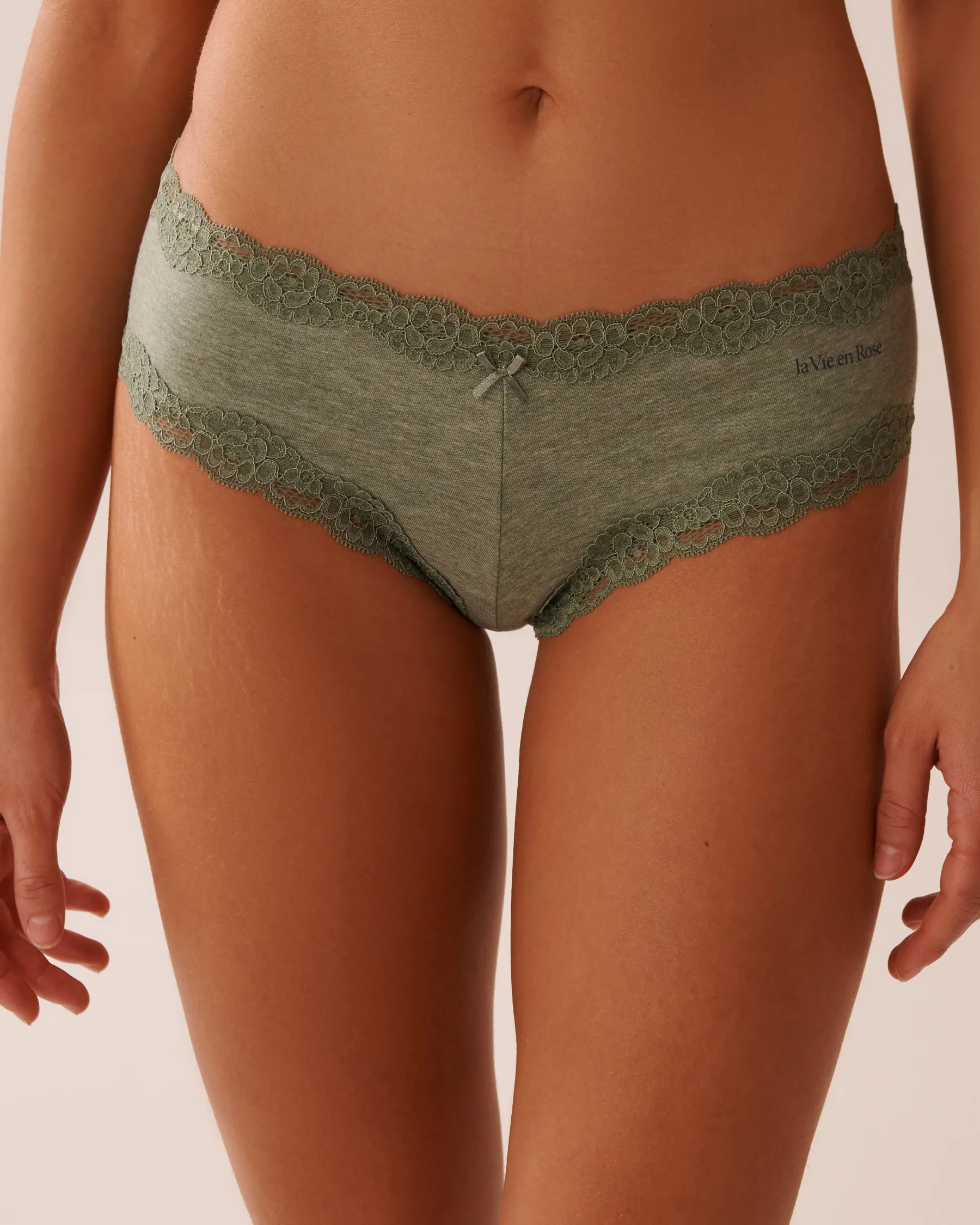 Hot Cotton and Lace Trim Cheeky Panty Cotton Panties|Cheeky