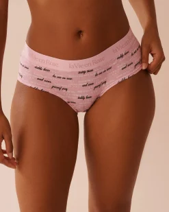 Online Cotton and Logo Elastic Band Hiphugger Panty Cotton Panties|Hiphugger