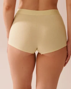 Sale Cotton and Logo Elastic Band High Waist Boyleg Panty BOY Cotton Panties|Boyshort