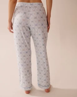 Discount Crab Print Super Soft Pajama Pants The Peachy Dream Collection|Bottoms