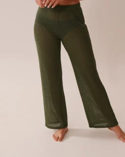 Outlet Crochet Pants Texture Play|On Neutral Ground