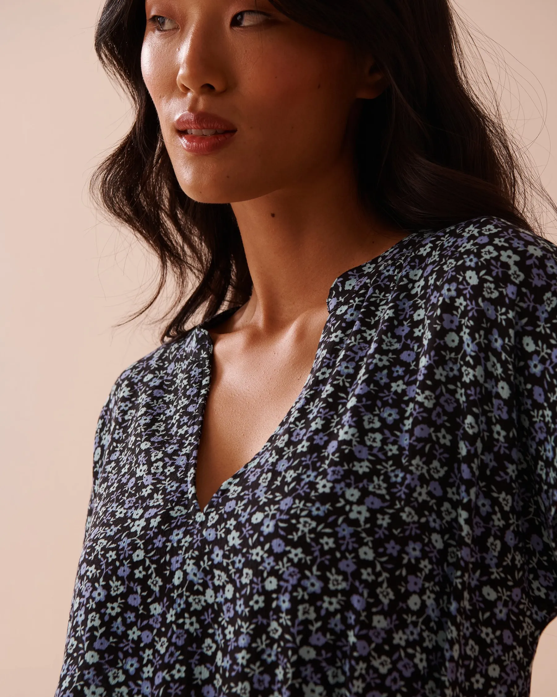 Discount Floral Gauze Short Dress Beachwear