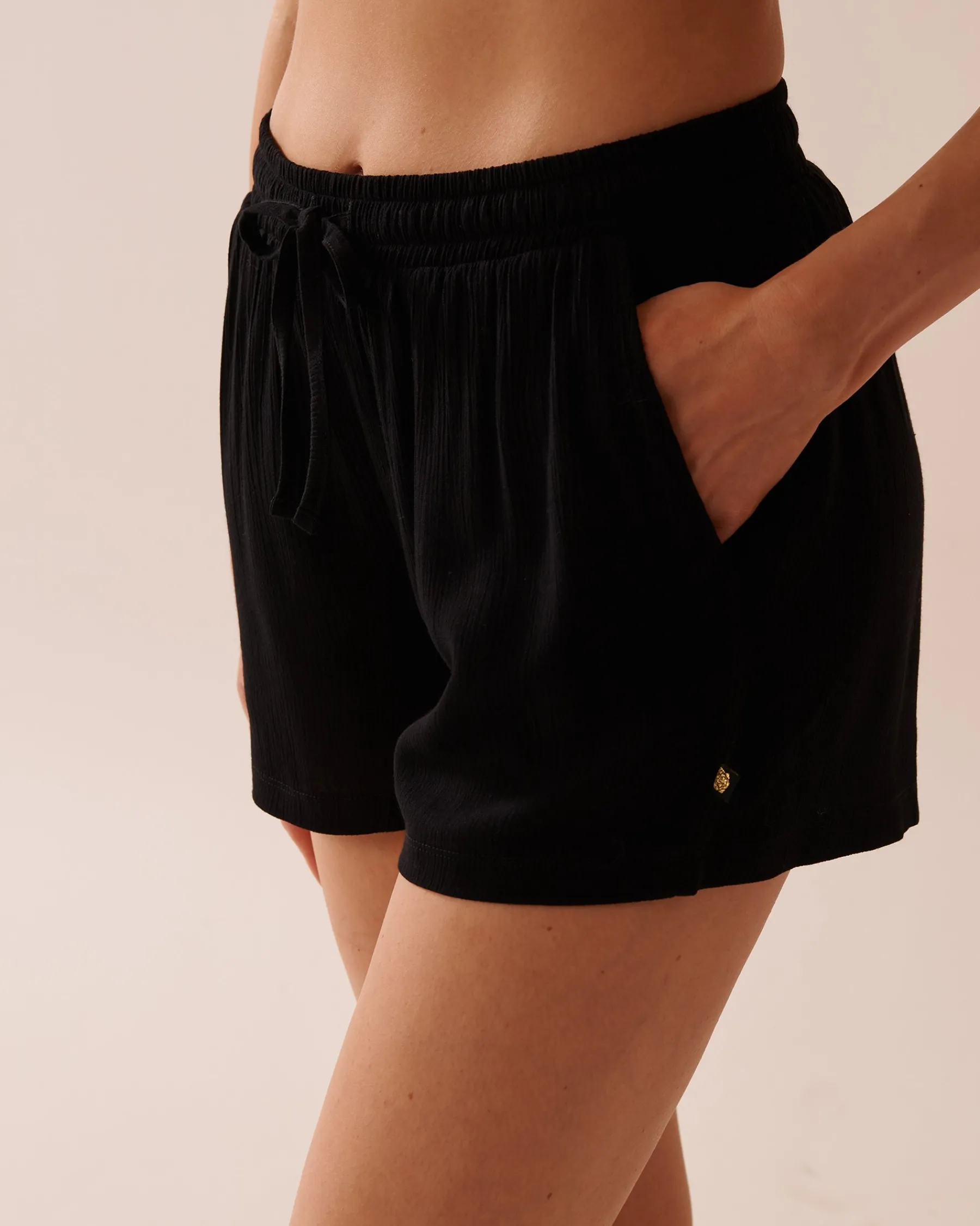 Online Gauze Shorts Always So Chic|Black Swimwear
