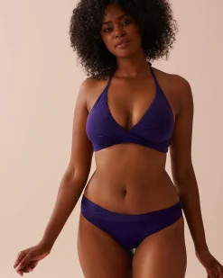 Clearance Criss-Cross Triangle Bikini Top A Splashing Escape|Tops