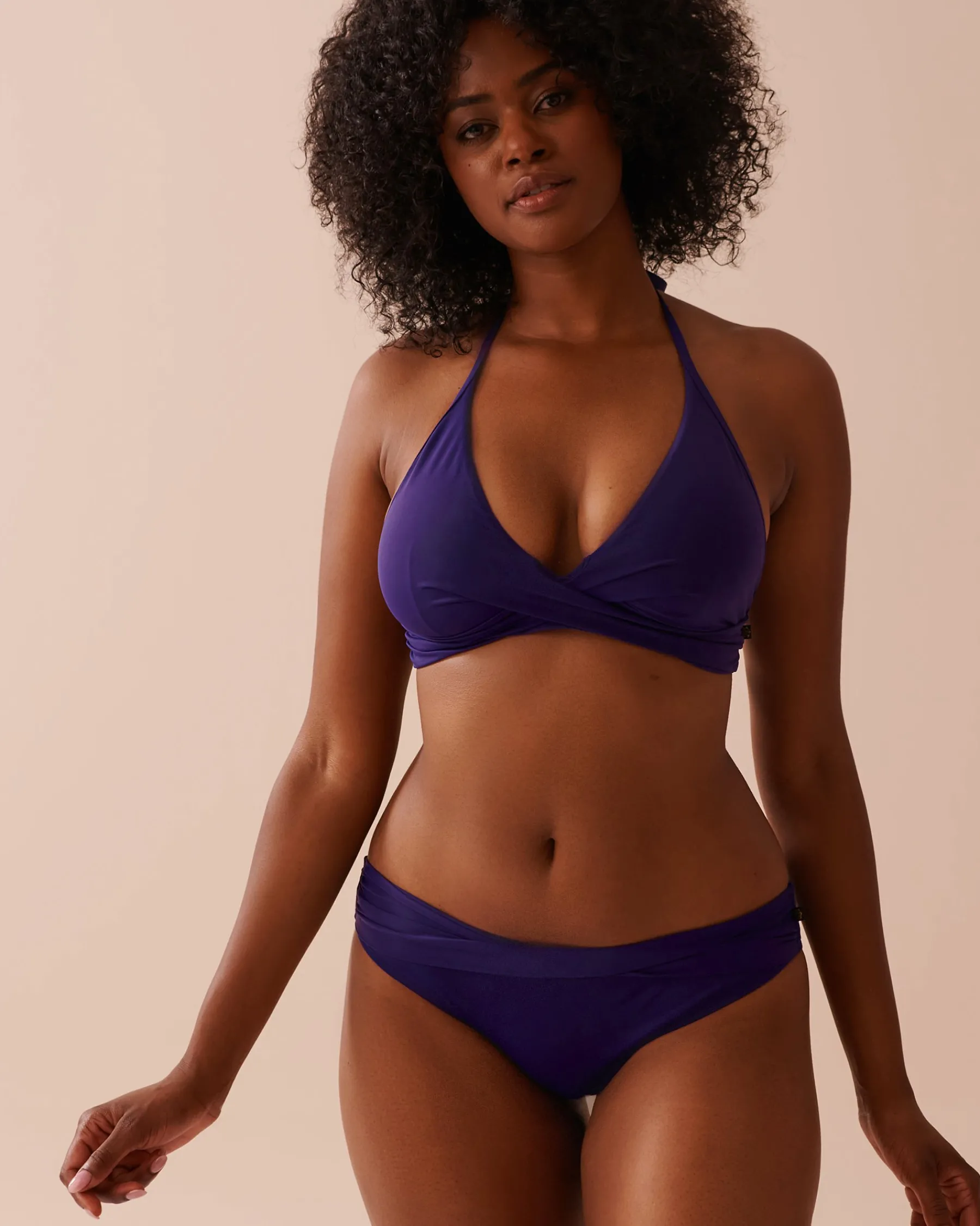Clearance Criss-Cross Triangle Bikini Top A Splashing Escape|Tops