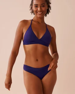 Clearance Criss-Cross Triangle Bikini Top A Splashing Escape|Tops