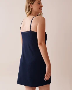 Outlet Lace Trim Ribbed Jersey Nightie Nightshirts