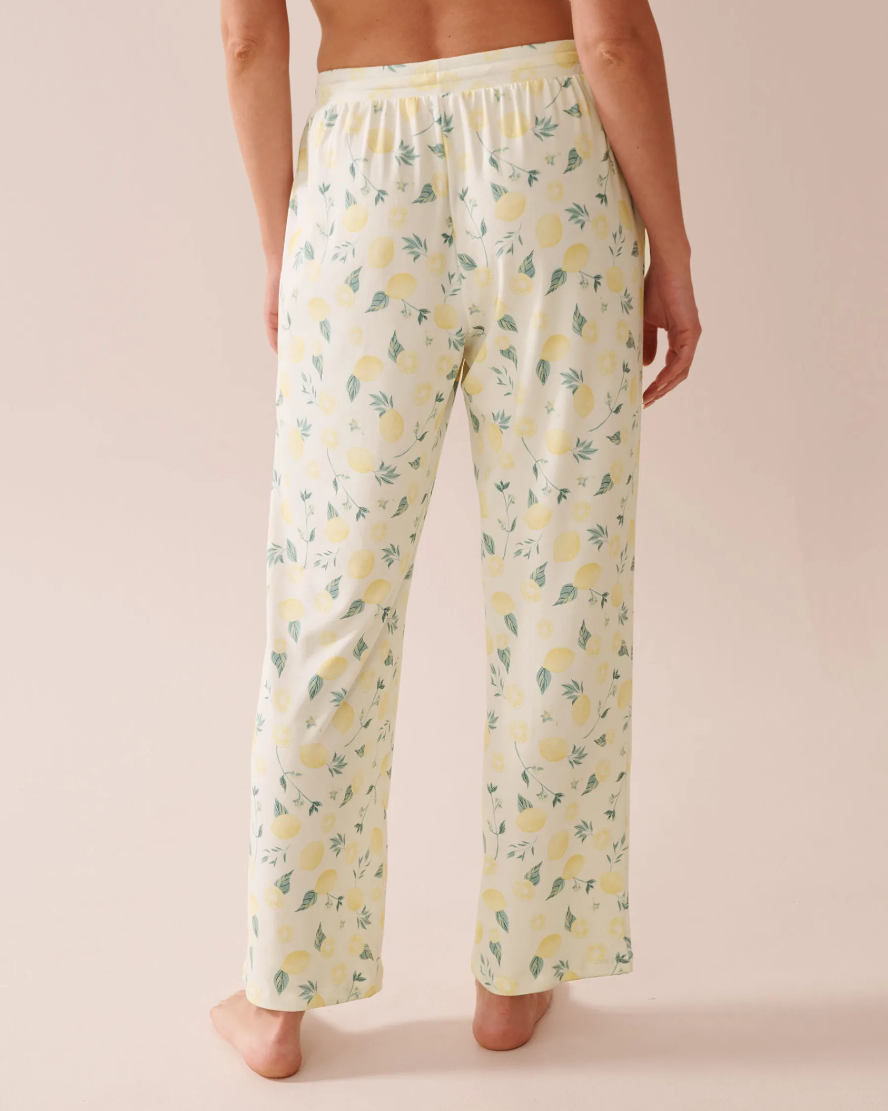 Hot Lemon Print Super Soft Pajama Pants The Peachy Dream Collection|Bottoms