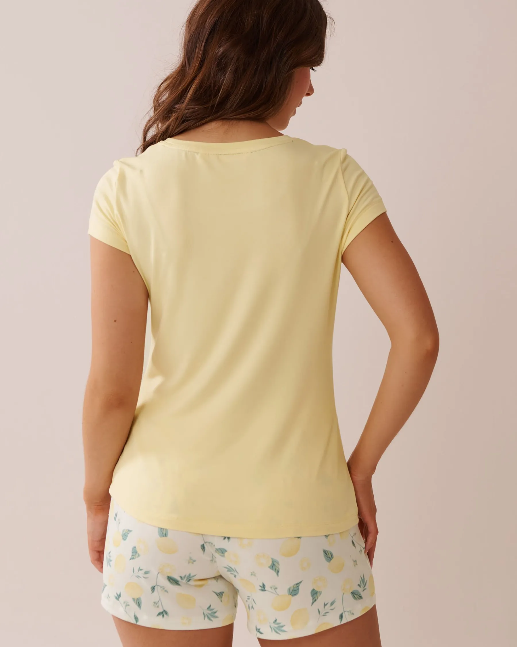 Best Lemon Print Super Soft T-shirt The Peachy Dream Collection|Tops
