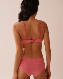 Online Lightly Lined Wireless Cotton Bra T-shirt Bras|Demi Cup