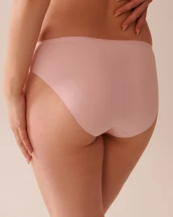 Online Microfiber and Mesh Sleek Back Bikini Panty Bikini