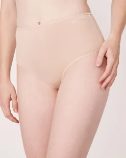 Clearance Microfiber Sleek Back High Waist Bikini Panty High Waist|Bikini