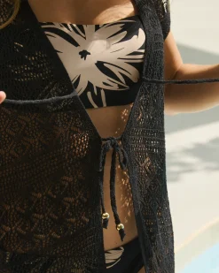 Open-Front Crochet Caftan Always So Chic|Texture Play