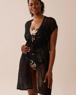 Open-Front Crochet Caftan Always So Chic|Texture Play