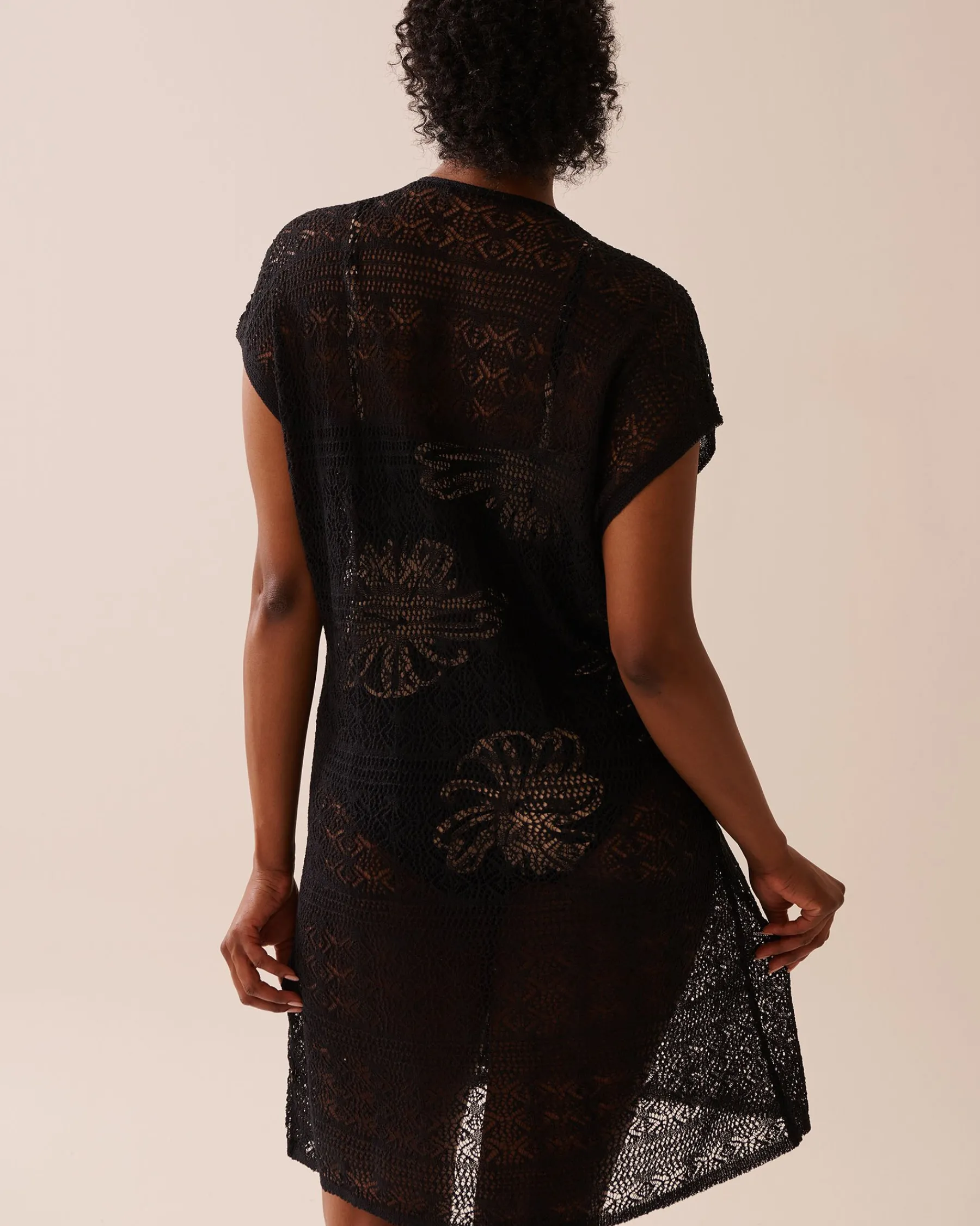 Open-Front Crochet Caftan Always So Chic|Texture Play