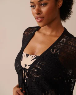 Open-Front Crochet Caftan Always So Chic|Texture Play