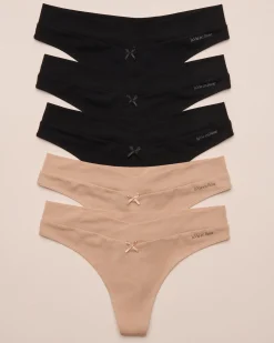 Sale 5-Pack Cotton Thong Panty Panty Packs|Cotton Panties