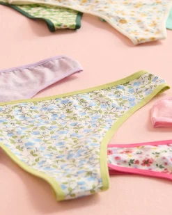 Outlet 10-Pack Cotton Thong Panty Panty Packs|Cotton Panties
