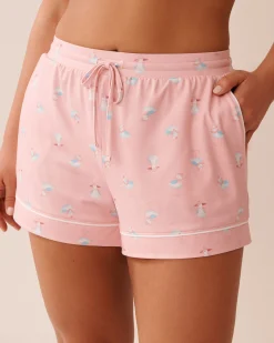 Online Seagull Print Super Soft Pajama Shorts The Peachy Dream Collection|Bottoms