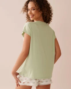 New Snail Print Super Soft T-shirt The Peachy Dream Collection|Tops