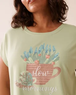 New Snail Print Super Soft T-shirt The Peachy Dream Collection|Tops