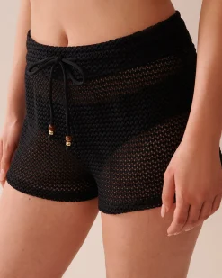 Sale SOLID Crochet Swim Shorts Always So Chic|Texture Play