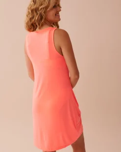 New Twisted Slub Dress Beachwear