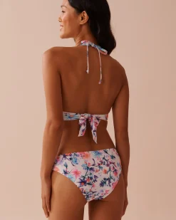 New WATERCOLOR Criss-Cross Triangle Bikini Top Tops