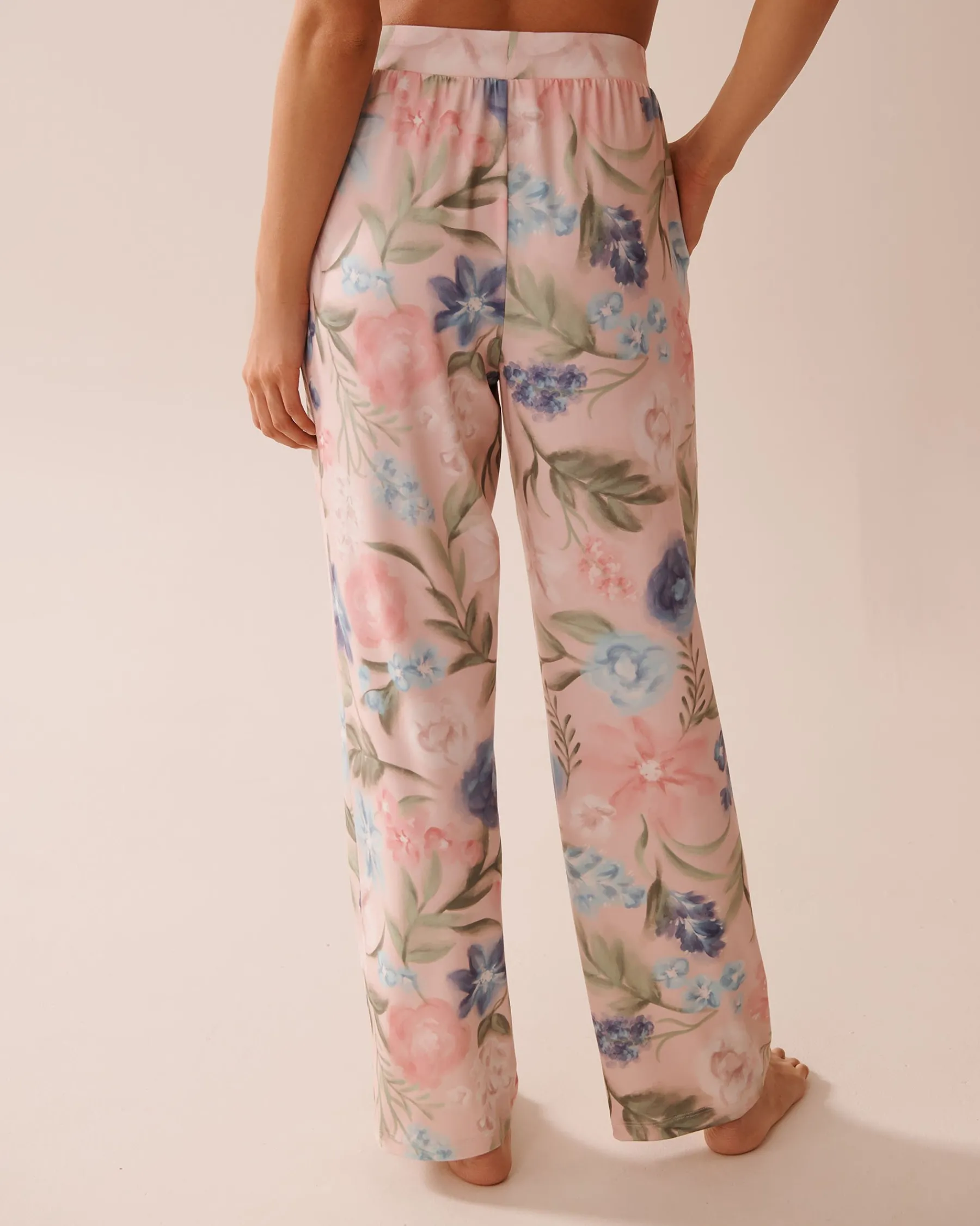 Clearance Watercolor Flower Print Super Soft Pajama Pants The Peachy Dream Collection|Bottoms